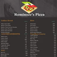 Rominoze's Pizza menu 2