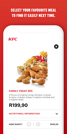 Screenshot KFC South Africa