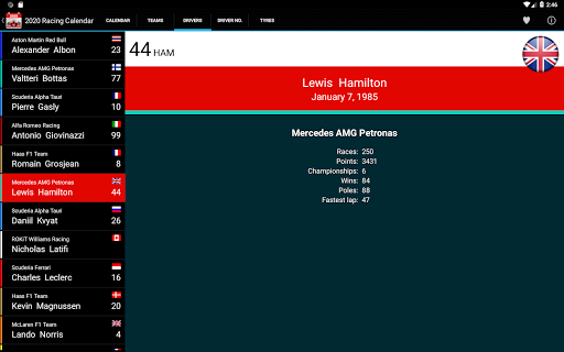 Racing Calendar 2020 DONATION