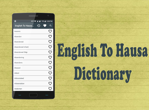 English To Hausa Dictionary
