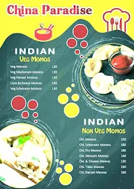 China Paradise menu 1