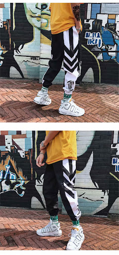 Title 6, Tide Brand Tie Pants Male Korean Version Loose ...