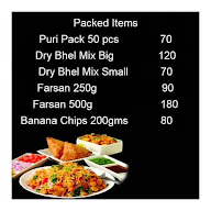 Ganesh Bhel menu 2