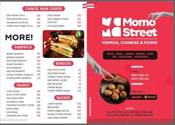 Momo Street menu 