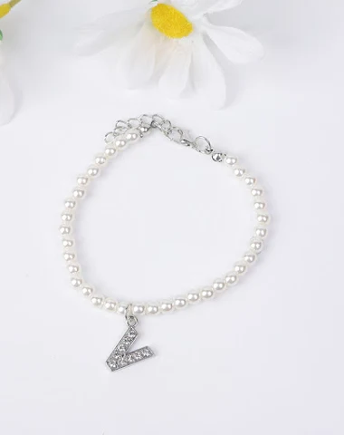 Bracelet femme simple perles et let - 3