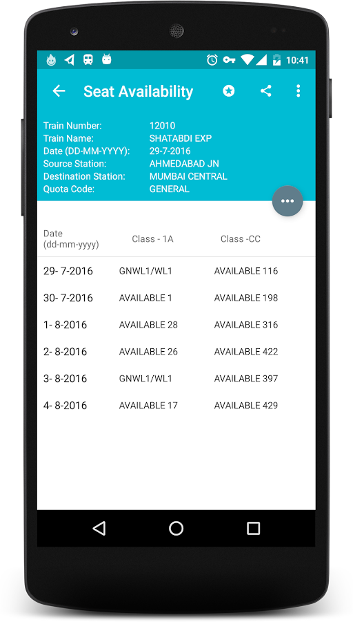    Indian Rail Info App PRO- screenshot  