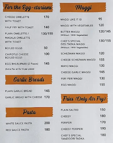 ViRe Da Cafe menu 