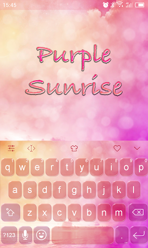 Emoji Keyboard-Purple Sunrise