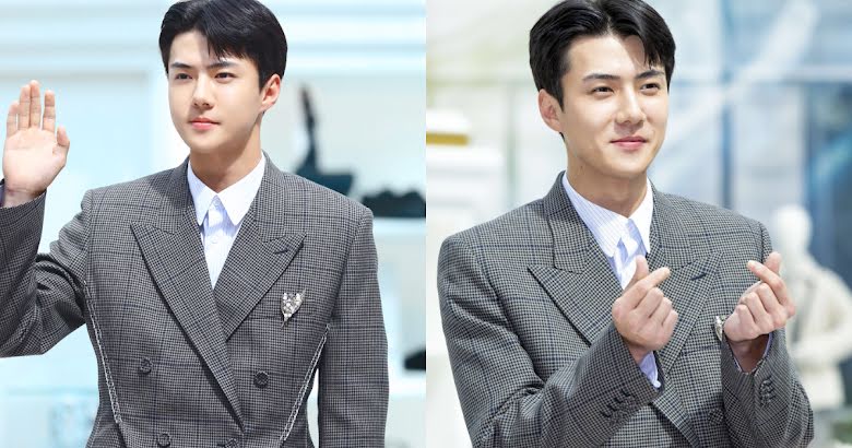 Dior on X: The picture of elegance upon arrival, Sehun, Dior ambassador in  Korea, joined the lineup of #StarsinDior attending the just-ended  #DiorMenFall 2023 show by Kim Jones  held before the