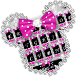 Cover Image of Download Twinkle Minny Bowknot Keyboard Theme 6.0 APK