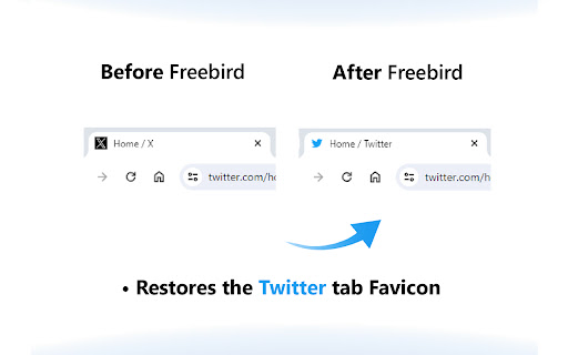 Freebird - X (Twitter) Logo Replacer