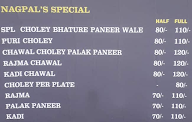 Nagpal's Chole Bhature menu 1
