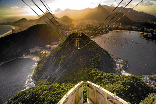 The view from the cable car serving Sugarloaf - the perfect setting for a chilled caipirinha. But then just about everywhere in Rio is.