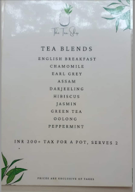 The Tea Shop menu 8