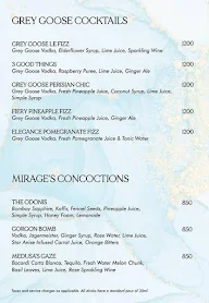 Mirage menu 3