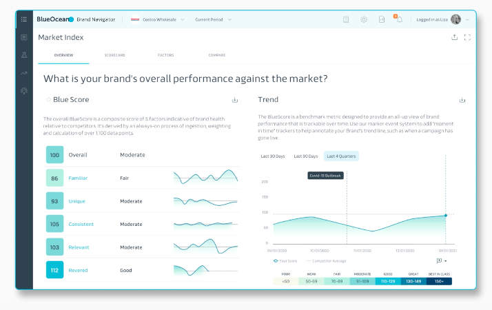 Blue Ocean Brand Navigator brand tracking