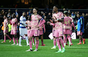  Ethan Ampadu and Jaidon Anthony of Leeds United look dejected following the team's defeat to Queens Park Rangers in the Sky Bet Championship at Loftus Road to hand the league title to Leicester City.

