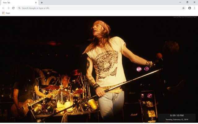 Guns N' Roses New Tab & Wallpapers Collection