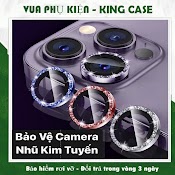 Bộ Dán Camera Nhũ Lấp Lánh - Mắt Kim Tuyến Bảo Vệ Mắt Camera Đầy Đủ Apple Iphone 13 12 11 Pro Max Titan [Bonhu - 3Mat]