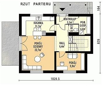 WB-3946 - Rzut parteru