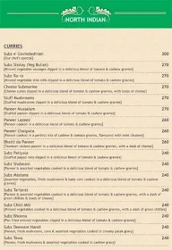 Kamath's Govindashram menu 3