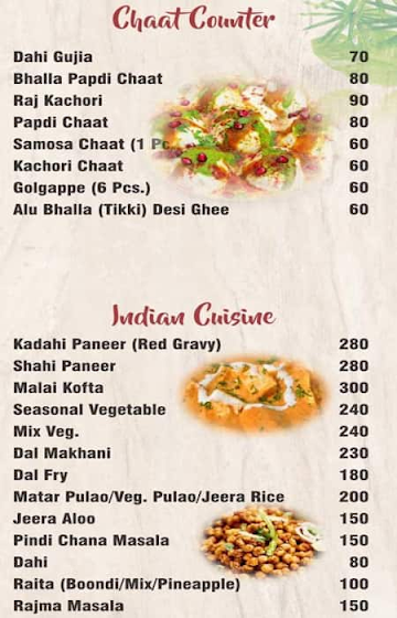 Ajanta Raaj Sweets menu 