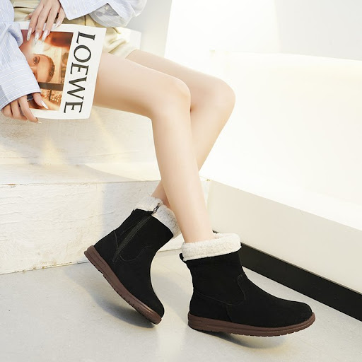 Title 5, Autumn and Winter New Flat Retro Cotton-padded ...