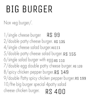 Big Burger menu 1