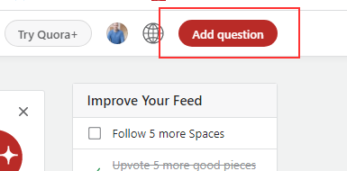 quora add question