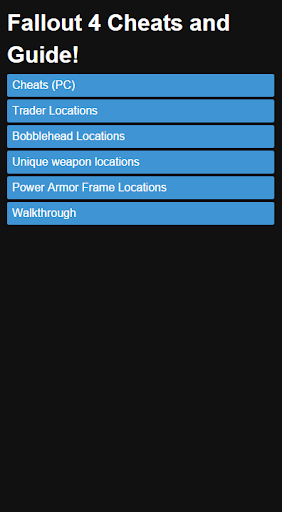 Cheats Walkthrough Fallout 4