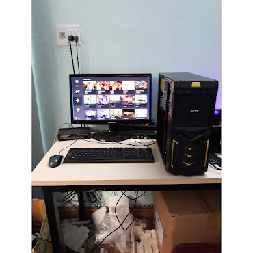 Bộ Máy Tính Bàn Học Tập Giải Trí Chơi Game Csgo Liên Minh Huyền Thoại - Cf - Free Fire - Led 7 Màu Siêu Nhanh Và Bền