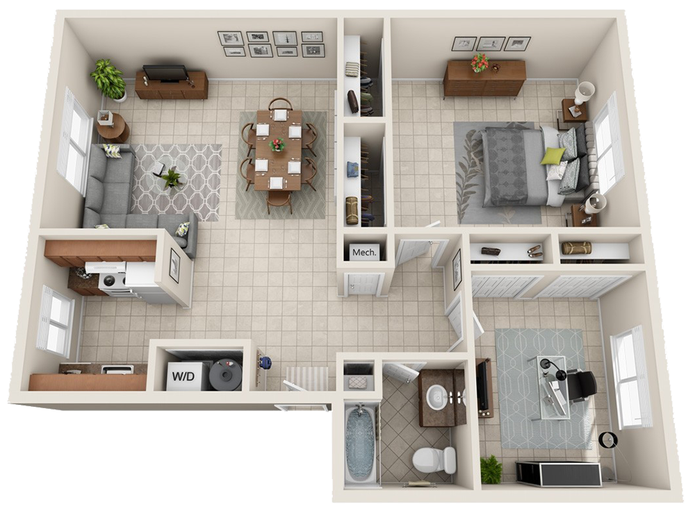 Rendered Venus Floorplan Diagram