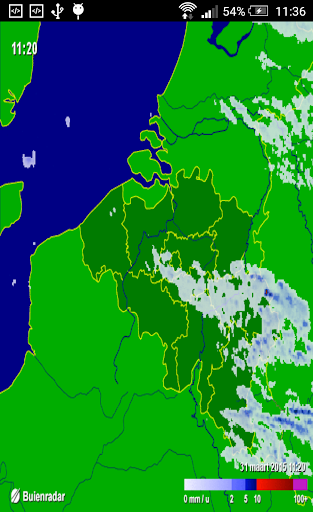 Buienradar lite België