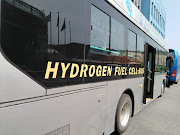 A hydrogen fuel cell bus. Picture: ALLAN SECCOMBE