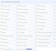 Keerthi Shree Family Dabha menu 2