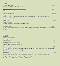 The Spirit Cafe And Bar menu 1