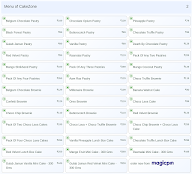 CakeZone menu 2