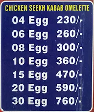 Rajiv Palam Omellete menu 2