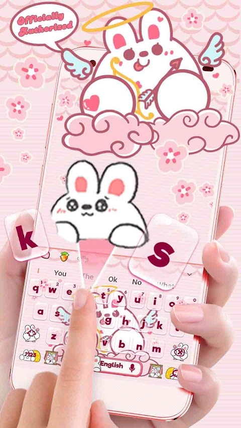 Cute Rabbit Da Ji Tu Keyboardのおすすめ画像2