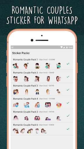 Stickers Funny Couple Love Romance WAStickerApps