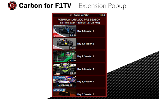 Carbon for F1TV