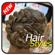 Hairstyle step by step  Icon