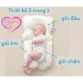 Gối Chữ U Cho Bé Goixinh_Ngocquyen Vừa Làm Gối Chống Bẹp Đầu Gối Ôm Gối Chặn Bé Ngủ Ngon Chống Giật Mình Size 50X75Cm