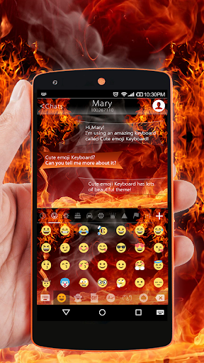 Neon Fire Keyboard ?Emoji Keyboard Theme
