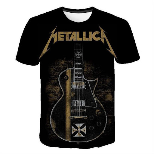 Title 4, Cool Digital Printing Metal Band Creative T-shirt