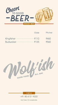 Wolf'Ish Cafe menu 1