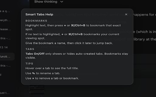 Smart Tabs for Gemini screenshot 2