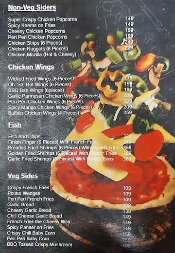 Godfather's Pizza menu 