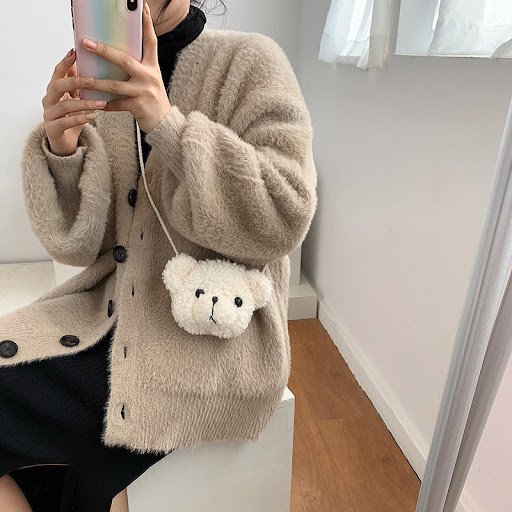 Title 6, Cute Shoulder Bear Messenger Bag