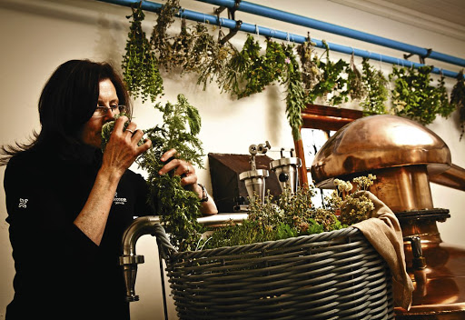 Lorna Scott says she tells a story by making sustainable gins infused with fynbos.